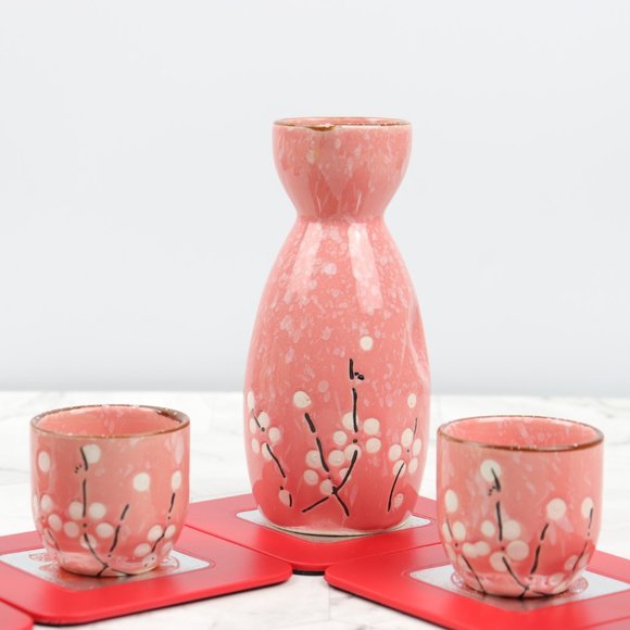 Japanese Style Ceramic Hot Cold Sake Set 8 oz. - Picture 2 of 4
